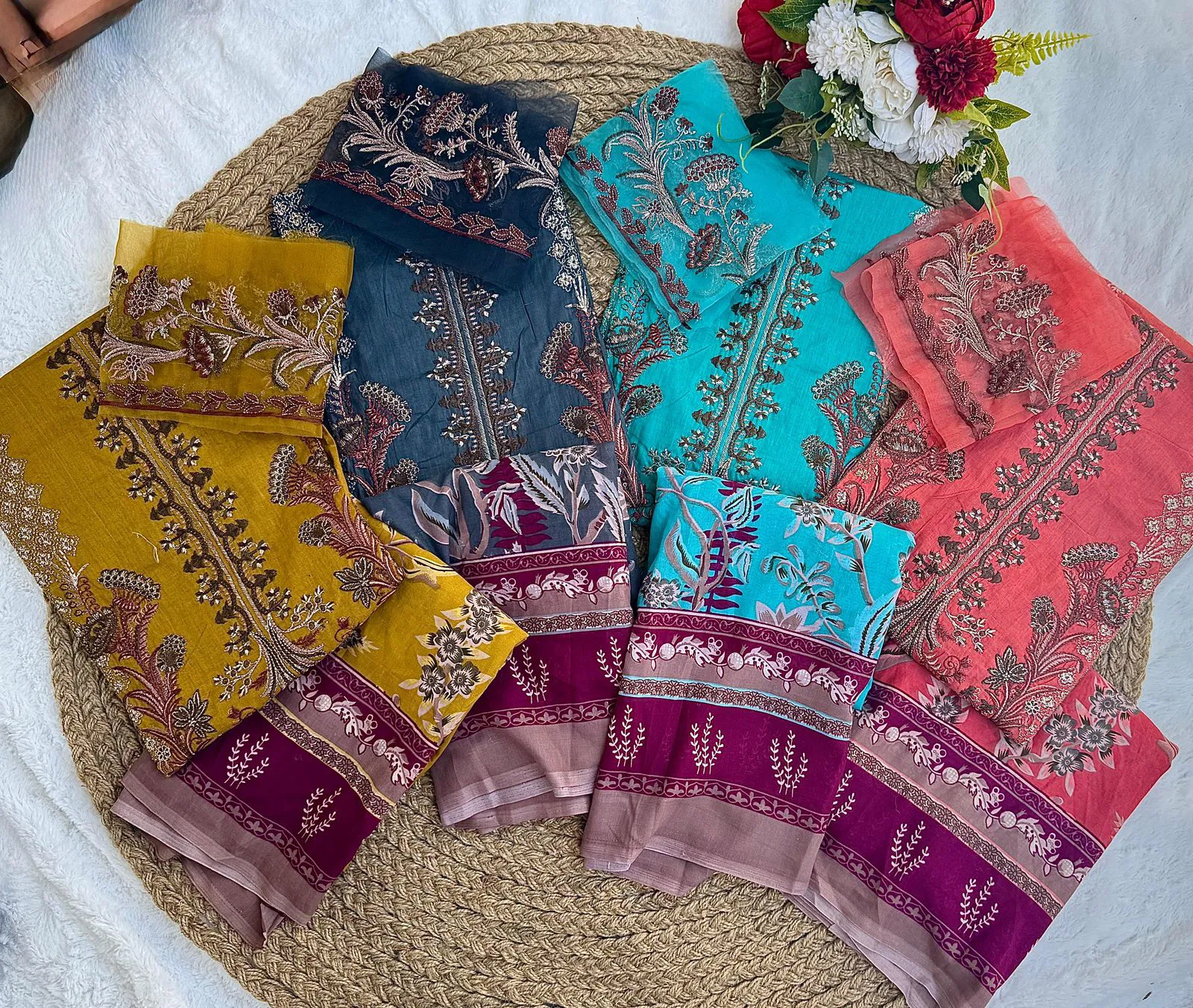 Jihan Chevron 3374 K To N Cotton Dupatta Pakistani Pakistani Suits Orders In India
